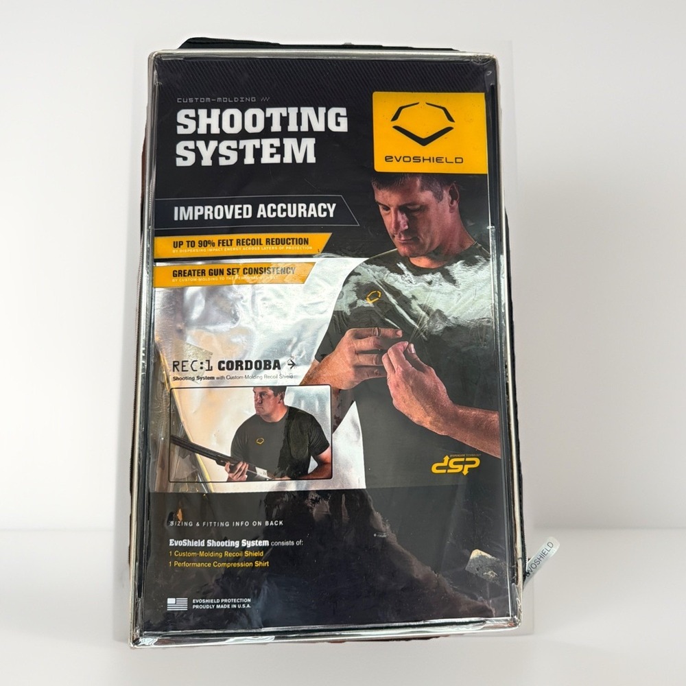 Evoshield Shooting System Recoil Shirt Shield New Left Large Olive Men's